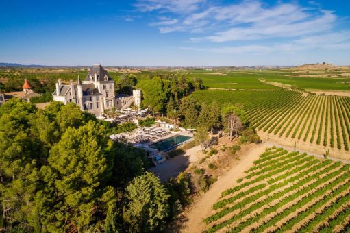 stunning wedding venue abroad in south of France chateau carrasses