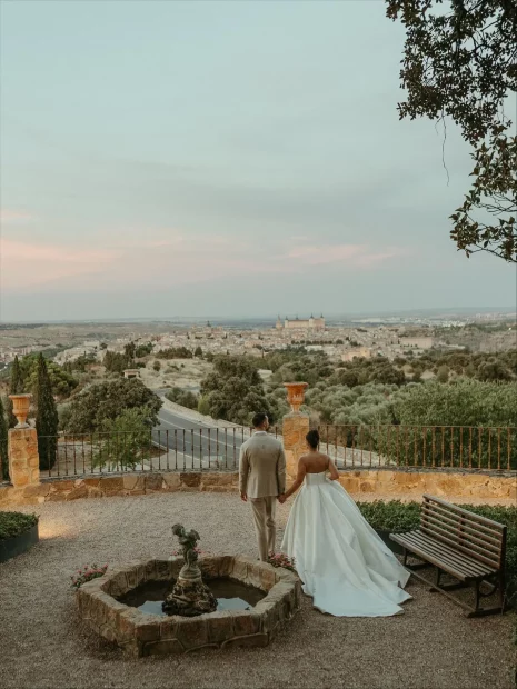 Image of couple at wedding venue Cigarral de las Mercedes