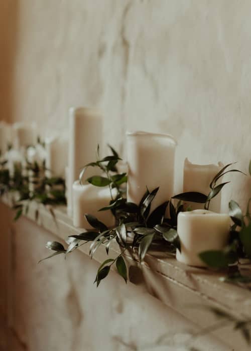 wedding table with soft lighting
