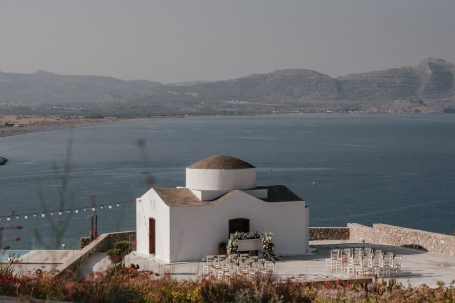 wedding venue from a distance