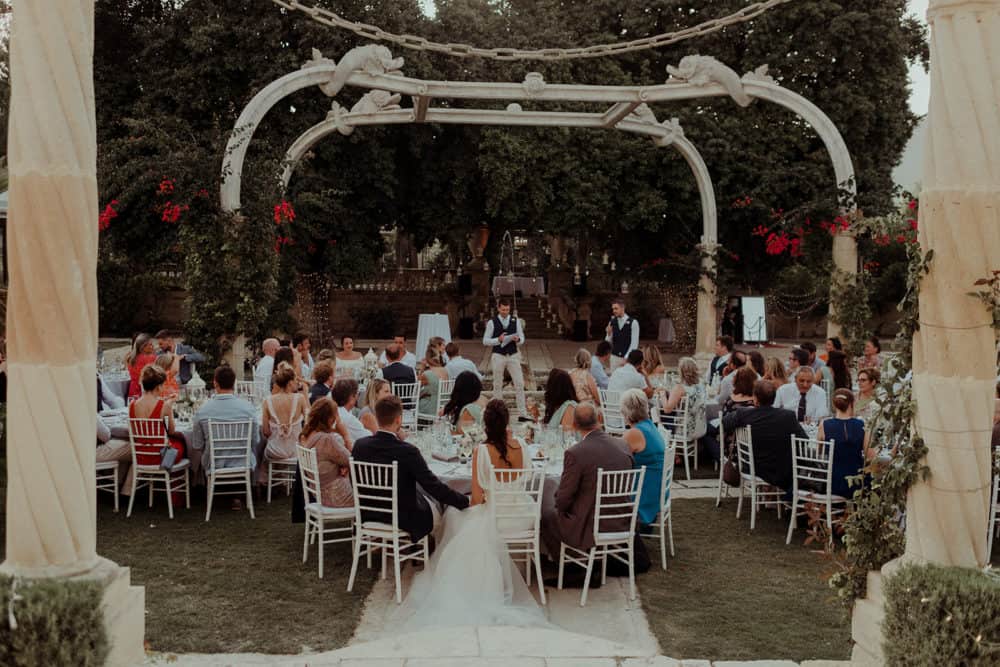 best man makes speech at wedding in malta