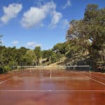 red tennis court