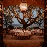 Image of table set up at wedding venue Cigarral de las Mercedes
