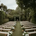 Image of aisle at wedding venue Cigarral de las Mercede