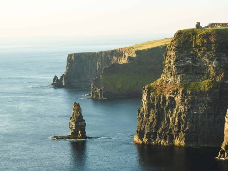 coastal jagged cliffs of Ireland