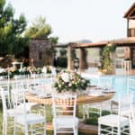 small seating arrangement at wedding