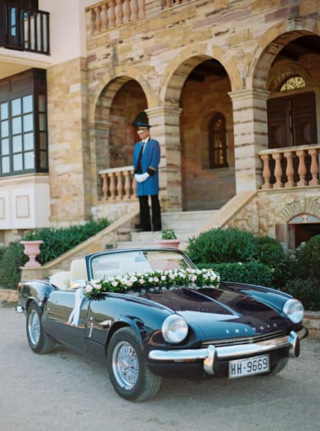 wedding car with driver