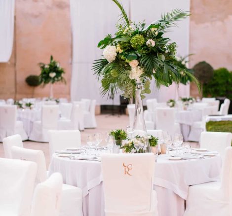 cap rocat wedding table arrangement