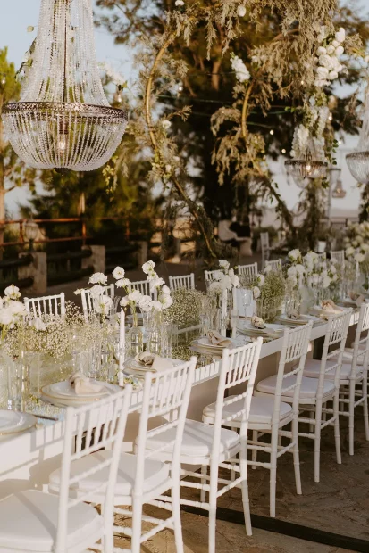 Wedding Tables at Honeyli Hill Wedding Venue in Larnaca Cyprus
