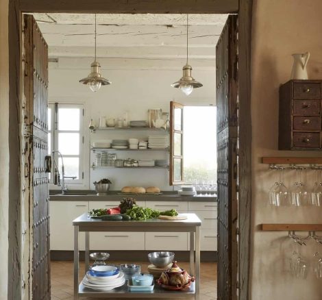 ingredients for a wedding dinner in the kitchen at spanish wedding venue casa la siesta in spain