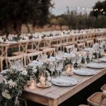 wedding table with comfy chairs