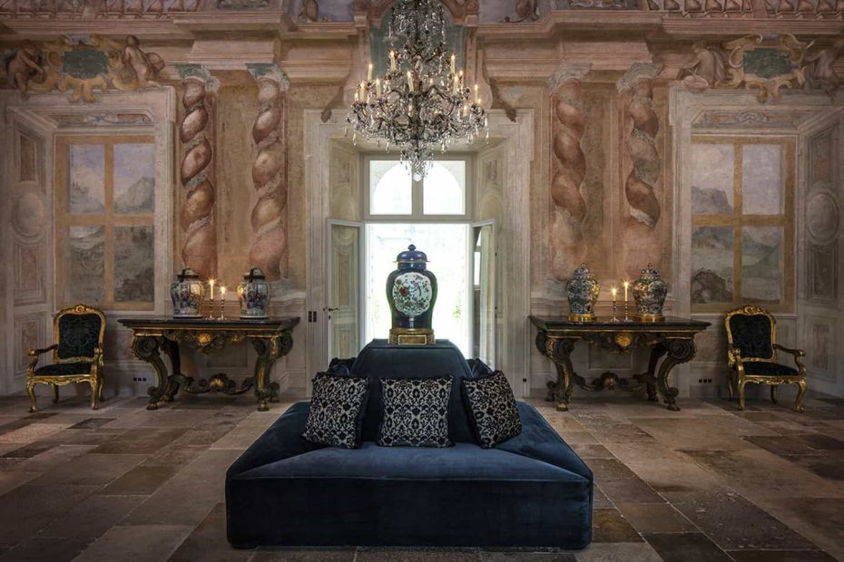 interior furnishings at the best luxury exclusive wedding venue in lake como villa balbiano