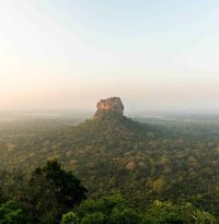 interesting rock formation in sri lankan jungle