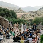 bride and groom getting married at finca comassema