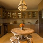 kitchen and dining area at terra rosa country house and vineyards wedding venue in portugal