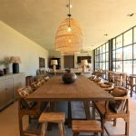 dining table at terra rosa country house and vineyards wedding venue in portugal