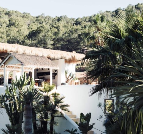 the exterior of the property at ibiza wedding venue pure house
