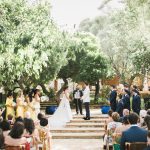 wedding ceremony at mallorca wedding venue son doblons in spain