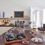 kitchen and breakfast on the island at polish wedding venue the palace osowa sien