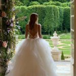 Bride at stunning French destination wedding venue, Chateau de Villette