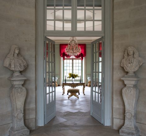 The interior at stunning French destination wedding venue, Chateau de Villette