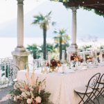 incredible styled wedding tables at lake como wedding venue Villa Cipressi