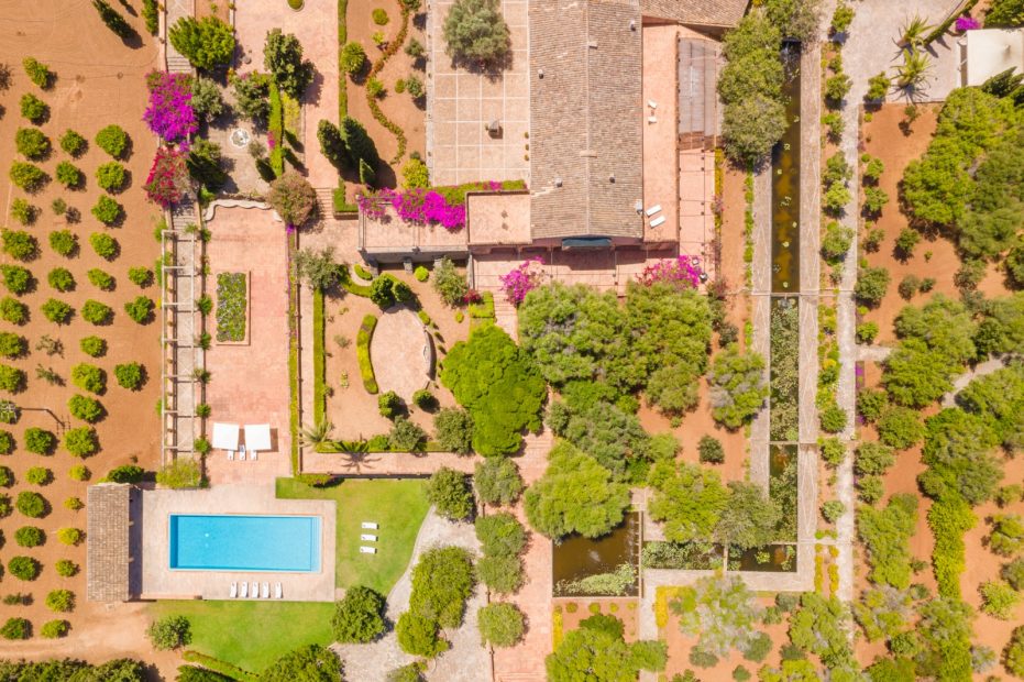 a direct view from above son doblons a unique wedding venue in mallorca