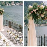 Wedding ceremony design at lake como wedding venue Villa Cipressi