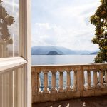 view out the window over lake como from villa cipressi Italian wedding venue lake como