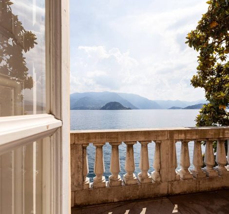 view out the window over lake como from villa cipressi Italian wedding venue lake como