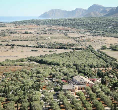 aerial view of son doblons wedding venue in mallorca spain