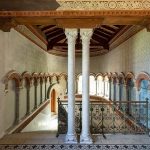 interior stairway at wedding venue in Italy on lake como villa cipressi