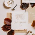 Wedding stationary for an autumnal Italian wedding at Villa Imperiale Pesaro