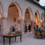 5 archways and courtyard at Italian wedding venue convento dell'annunciata