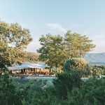 outdoor marquee with incredible views at le grand banc luxury destination wedding venue in france