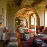 historic interior at wedding venue in Tuscany Italy Borgo Stomennano