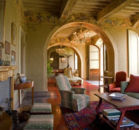 historic interior at wedding venue in Tuscany Italy Borgo Stomennano