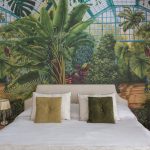 tropical themed bridal suite at historical private villa wedding venue in Sorrento Italy villa zagara