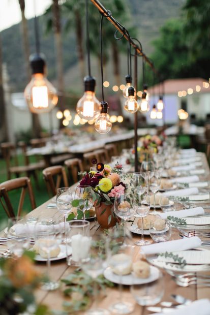 close up of wedding tables at the vintage house hotel wedding venue in portugal Douro valley