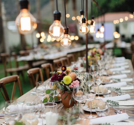 close up of wedding tables at the vintage house hotel wedding venue in portugal Douro valley