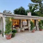 undercover terrace at wedding venue villa in corfu Greece at villa Sylva