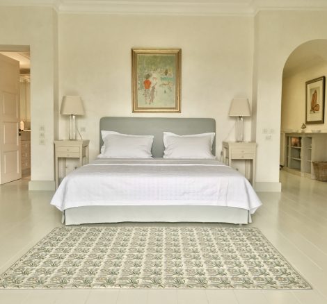double bedroom at wedding venue villa in corfu Greece at villa Sylva