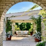 arched terrace at private villa rental wedding venue villa Sylva