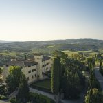 castle in the heart of tuscan landscape at luxury wedding venue in Tuscany COMO Castello Del Nero