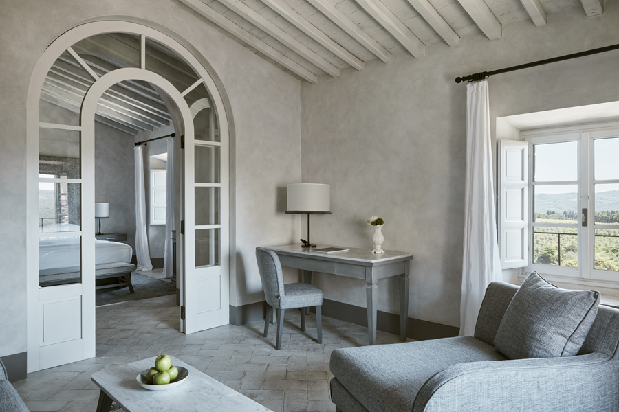 Tavernelle suite at luxury wedding venue in Tuscany COMO Castello Del Nero