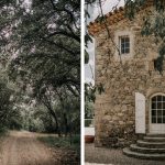 driveway up to le domaine du rey at wedding venue in france provence