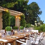 al fresco dining at wedding venue villa in corfu Greece at villa Sylva