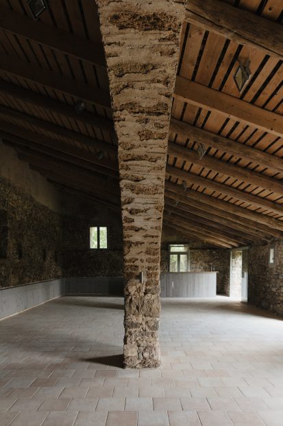 beautifully resorted barn for wedding at wedding venue in france provence le domaine du rey