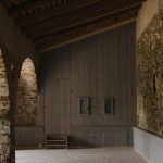 barn area with beautiful decor at wedding venue in france provence le domaine du rey