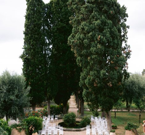 wedding ceremony at historical private villa wedding venue in Sorrento Italy villa zagara